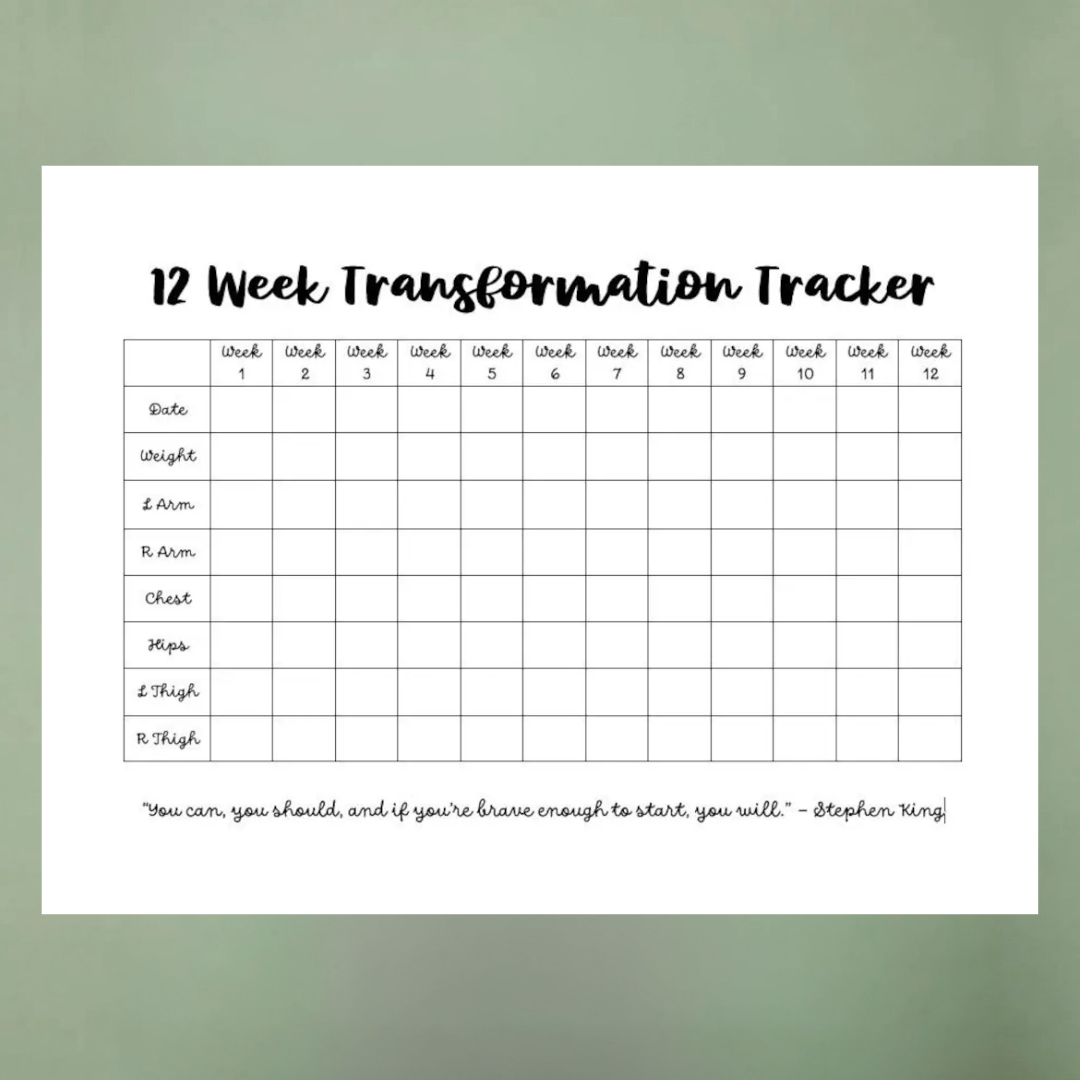 12-Week Hair Transformation Tracker